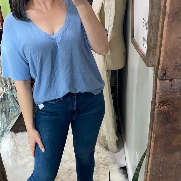 American Eagle blue T-shirt size medium new with tags - Picture 2 of 7